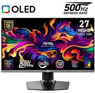 MSI MAG 272QP 27" QD-OLED QHD 500Hz