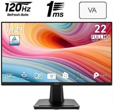 MSI PRO MP225 E12VL 22" VA FHD 120Hz