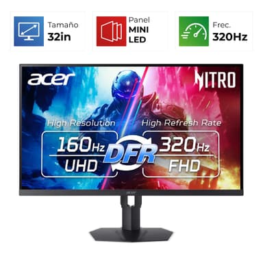 Acer XV325QK V3BMIIPPRX 32" 4K 320Hz