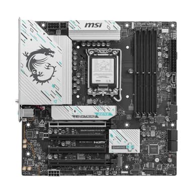 MSI B860M GAMING PLUS WIFI LGA1851 ATX DDR5 911-7E42-003 NEGRO / BLANCO