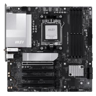 MSI PRO B850M-P WIFI AM5 MICRO ATX DDR5 WIFI 7 / 5G LAN 911-7E71-001 NEGRO / BLANCO