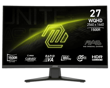 MSI MAG 275CQF E18 27" QHD 180Hz Curvo